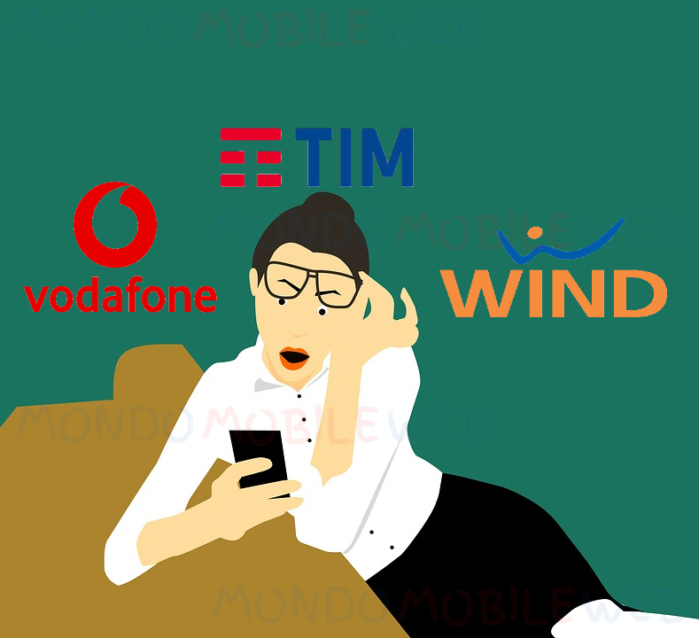 TIM Vodafone Wind Tre multa ricarica