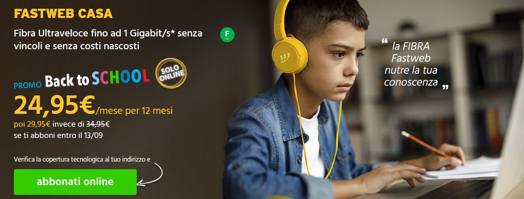 Fastweb Casa Back to School