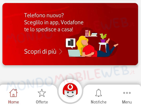 Vodafone app smartphone