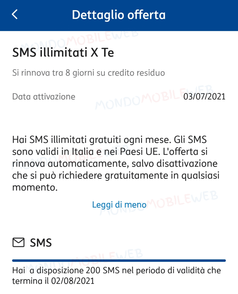 SMS illimitati x te