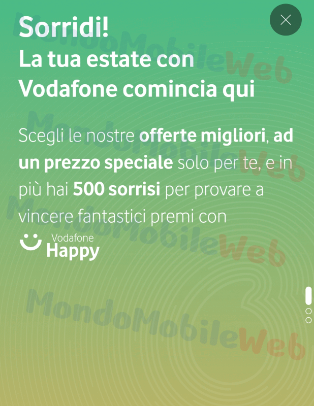 Vodafone Happy 500 sorrisi offerte