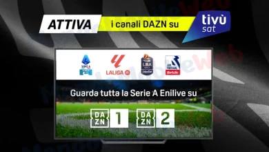 DAZN su Tivùsat