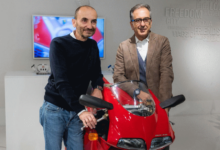 Claudio Domenicali (Ducati) e Elio Schiavo (TIM)